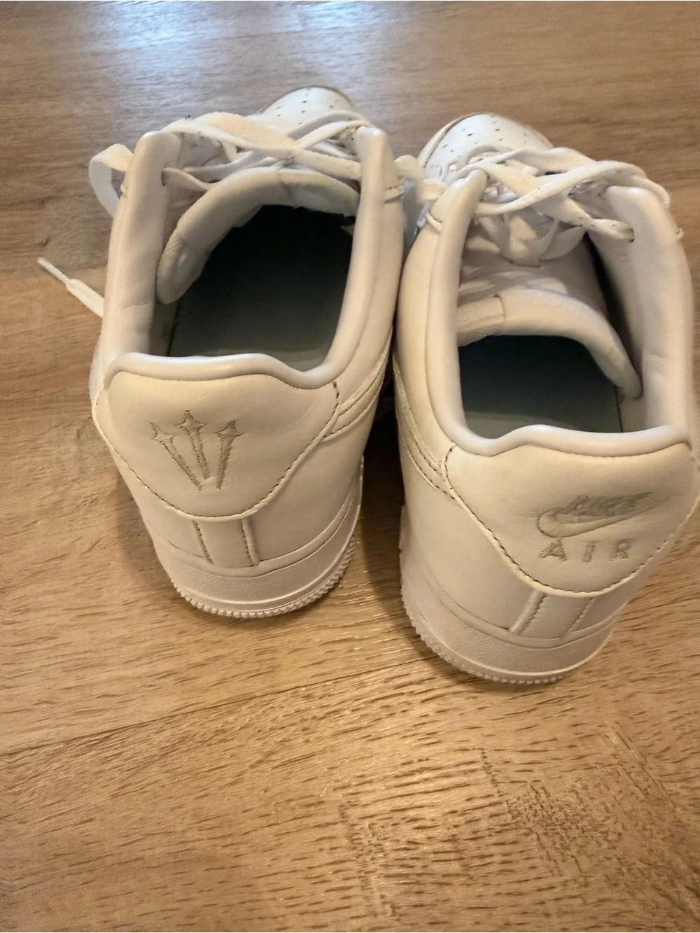 Nike Air Force 1 White Leather Low-Top Sneakers